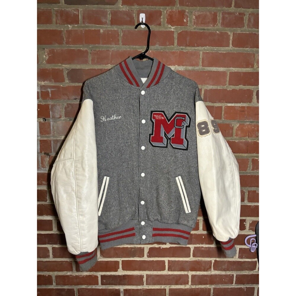 Vintage Athletics Letterman Varsity Jacket 1989 Powers Mfg Co Adult Size 40